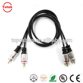 High grade 3.5mm srereo male to 2rca male cable